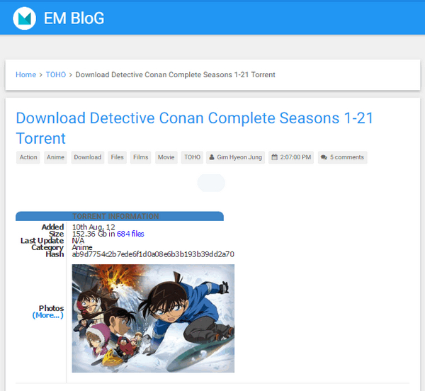 detective conan torrent